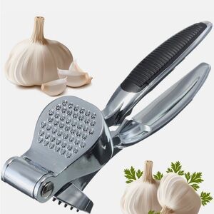 Garlic Press Crusher Squeezer Masher Ginger Mincer Chopper Manual Kitchen Tool